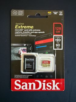 SanDisk Extreme 128Gb MicroSD Card