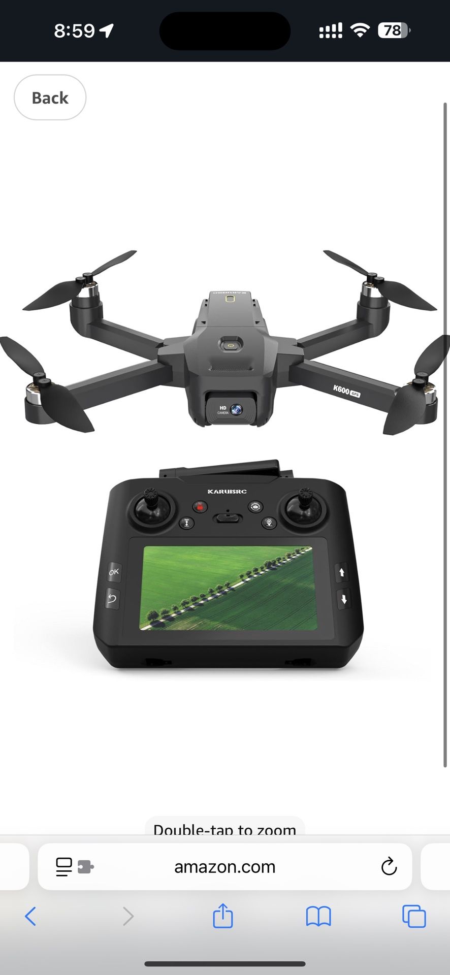 GPS Drone with Camera Adults, 4.5 Inch LCD Screen RC, 32G SD Card with Professional GPS, FPV Drones with Auto Return Follow Me for Beginner, Brushless