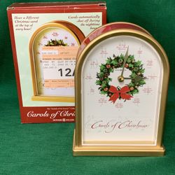 Christmas Mantle Clock Carols Of Christmas Clock Play Christmas Carols Songs Howard Miller