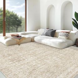 9x12 Beige Area Rug 