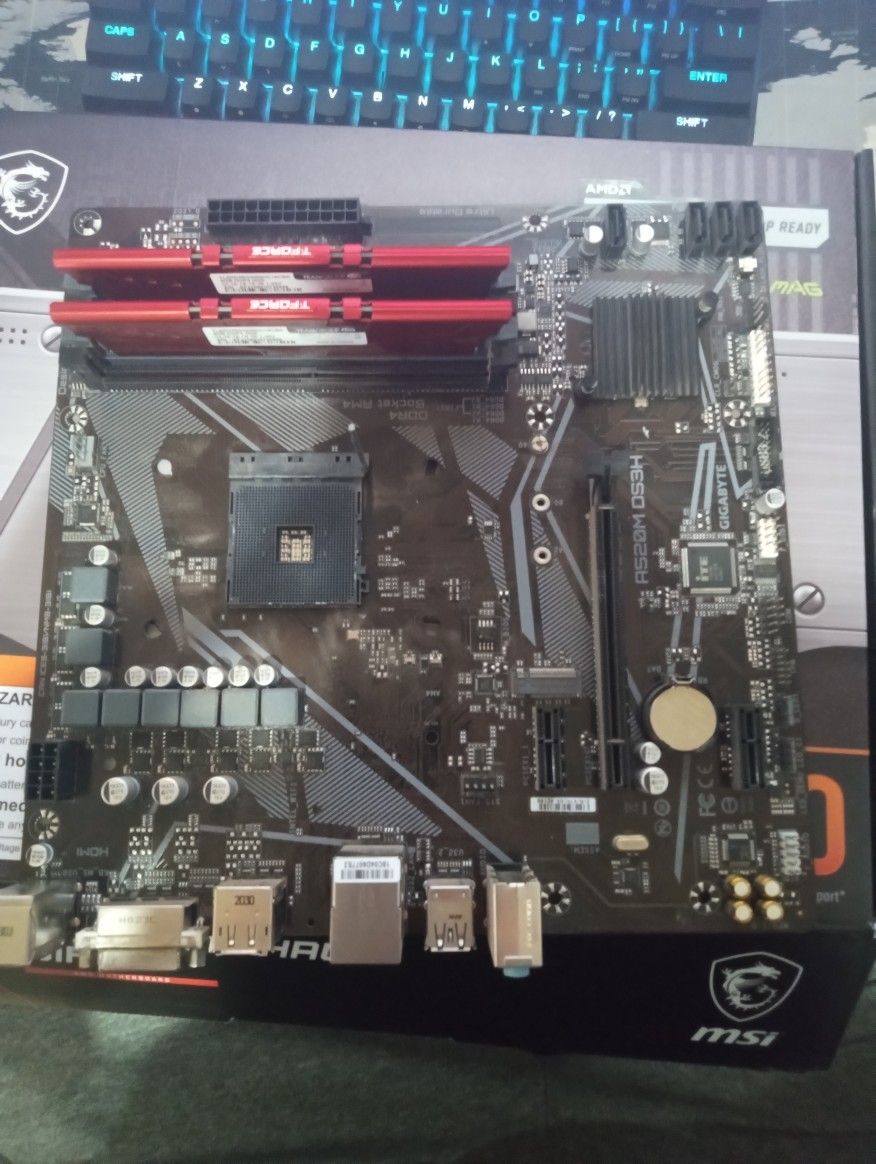 Micro ATX Mother Board Plus DDR 4 Ram