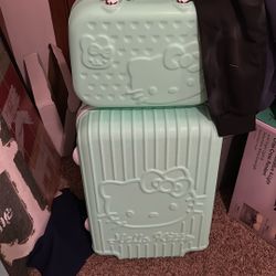 New Hello Kitty Luggage Set With Carry On Case