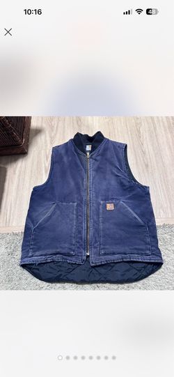 Blue carhartt vest
