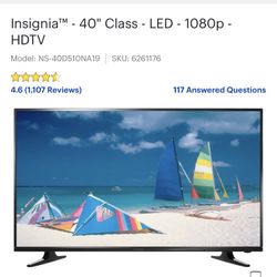 Insignia 40 Inch Tv