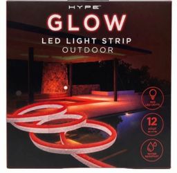 Hype Glow Outdoor LED Light Strip 12ft Red