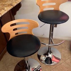 Adjustable Barstool Pair