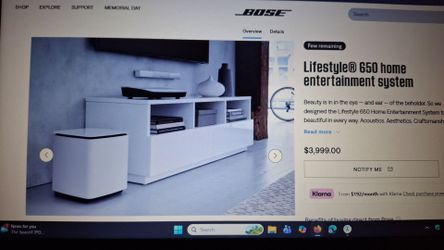 Bose 650 Etertainment Life Style System