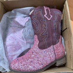 Pink Cowgirl Boots Size 12c