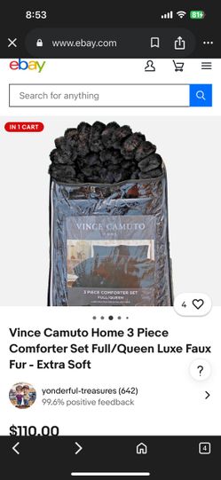 Vince Camuto full/queen comforter