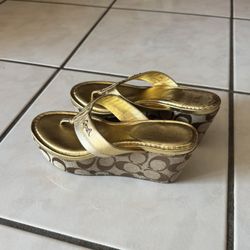 Coach Vintage Women’s Sandal with Wedge Size 5 