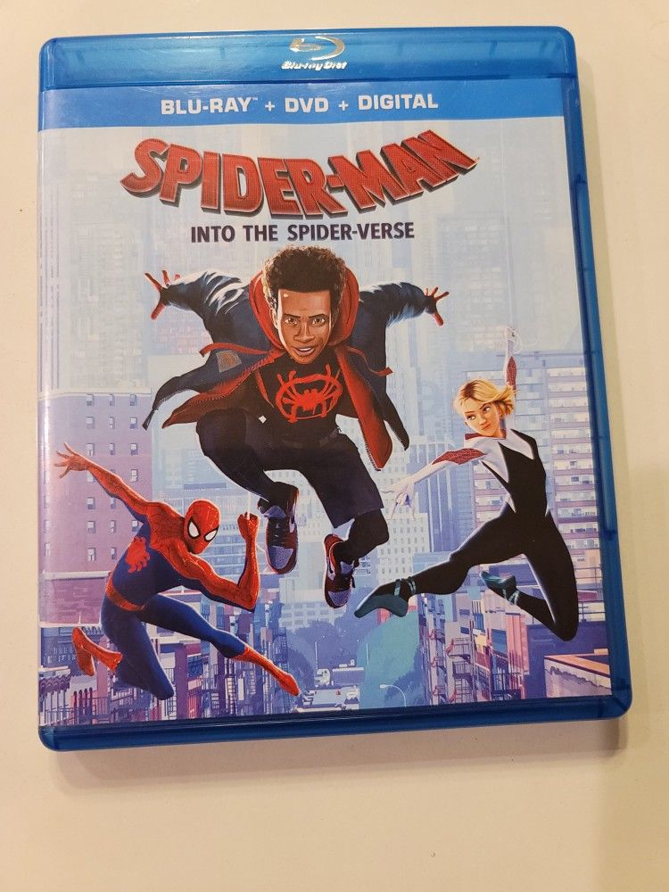 $5 BLU RAY. SPIDER-MAN:INTO THE SPIDER-VERSE. $5 OR TRADE FOR A MOVIE TITLE I DO NOT ALREADY OWN. BLU RAY ONLY NO DIGITAL .