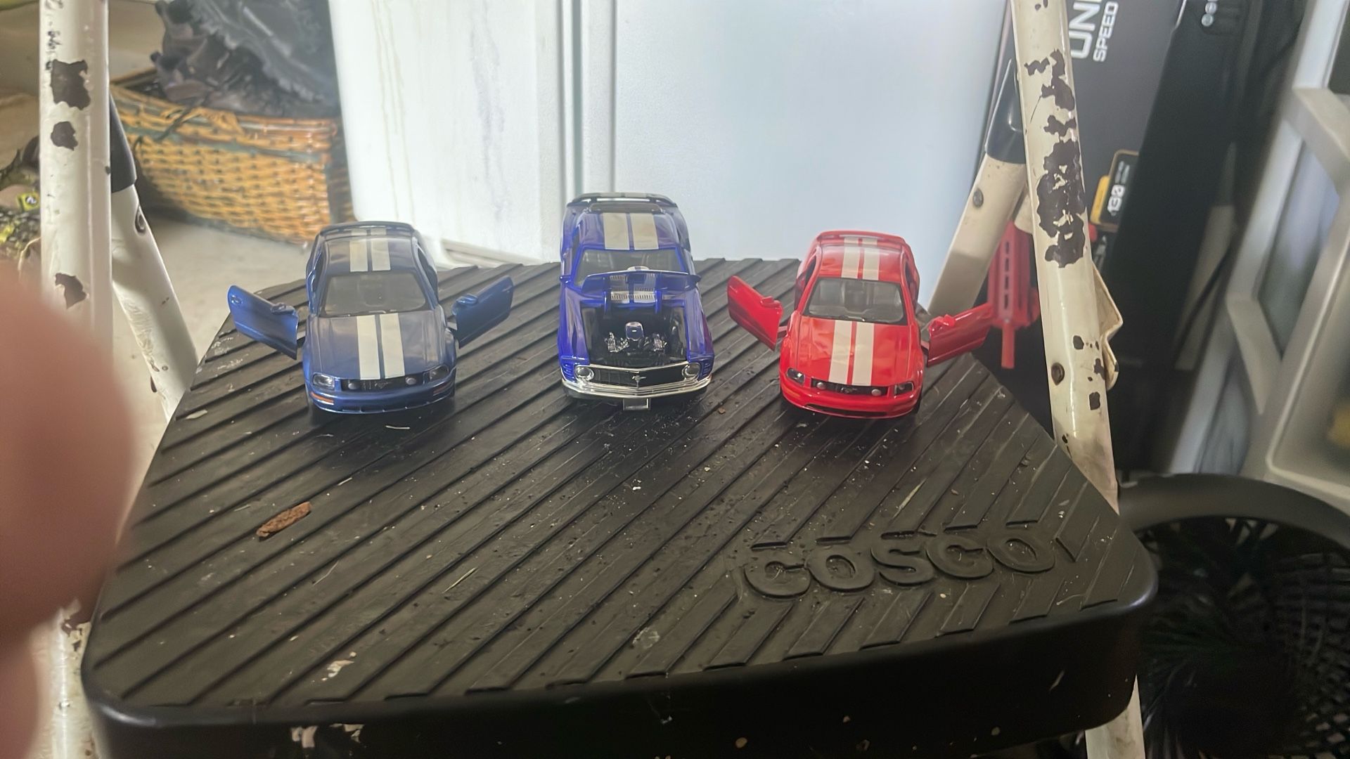 Set Of 3 Small Mustang Diecast Cars