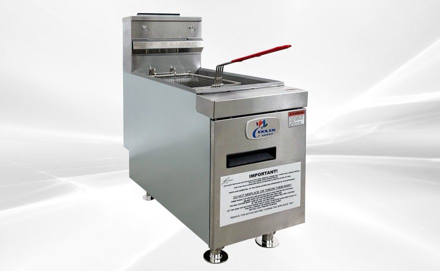 NSF Gas Countertop Fryer Two tube burners NG CTF-2