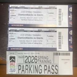 Spring Training Tickets + Parking - Diamondbacks vs. Giants March 7, 2026, Salt River Fields