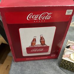 Vintage Coke A Cola Light Up Box And M&m Candy Dispenser