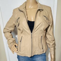 JouJou Women’s Faux Leather Jacket Size Medium