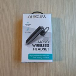 QuikCell Mono Wireless Black In-Ear Headset