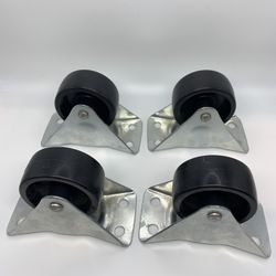 Richelieu America Ltd 2-1/2-Inch Polypropylene Rigid Plate Caster (Lot Of 4)