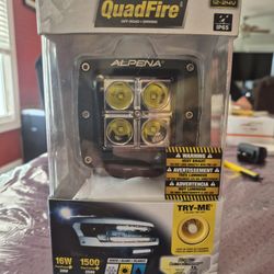 Quadfire Standard Driving Light 12-24V New Never Opened In Original Box.