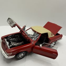 Polistil Gallery Mercedes 450 SL Spyder 1:25 Diecast Model SG6 Vtg 1982 Italy