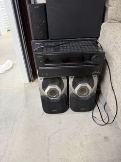 Onkyo AV Receiver with Panasonic Speakers