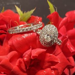 💍 White Gold Diamond Bridal Set – Size 9 – $5,000