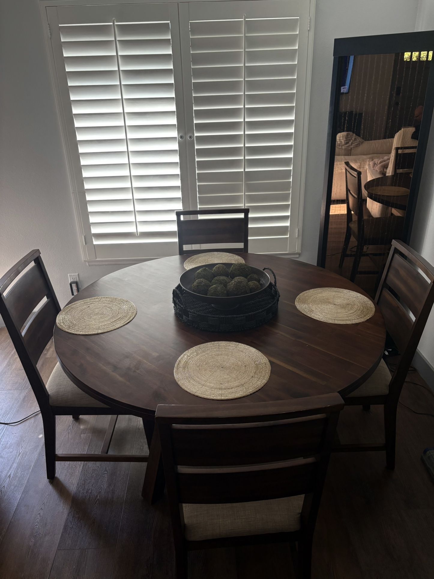 Beautiful 5 Piece Living Spaces Dining Table Set