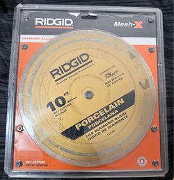RIDGID 10" Porcelain Tile Diamond Blade
