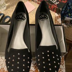 Flat Black Shoes Size 9.5 m