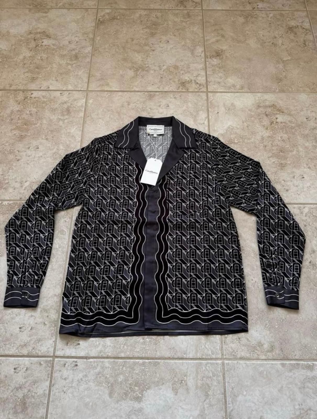 Casablanca Button Sleeve Shirt Silk Fabric Any Colors