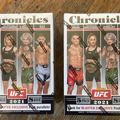 2021 Panini UFC Chronicles Blaster Box Factory Sealed - Khamzat Chimaev Rookie