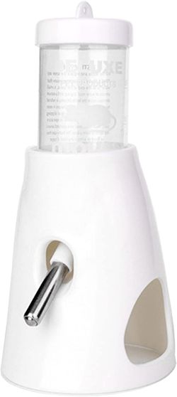 Hamster Water Bottle with Stand, Small Animal Water Dispenser, with Hideout Space, Leak-Proof for Hamsters