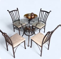 Dining Table Set with 4 Chairs