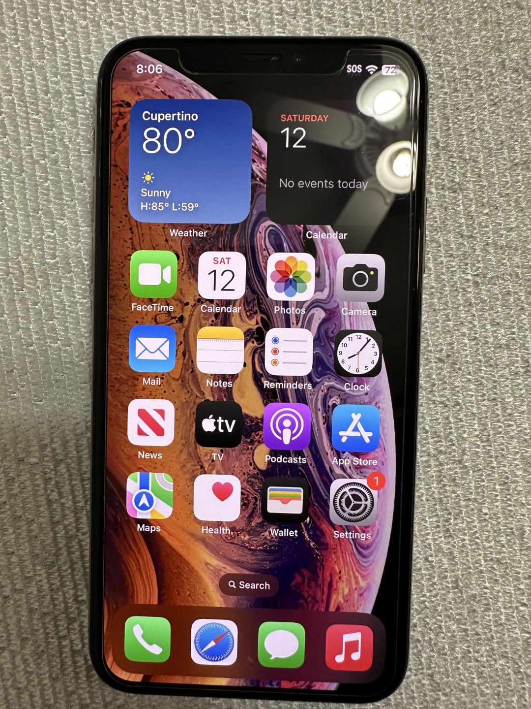 ***Mint condition 256 GB Apple iPhone XS Unlocked newest IOS 18.5 Battery Health 96%***