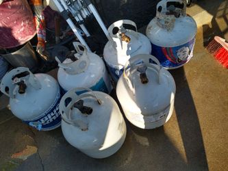 6 Tanques De Gas Vacios