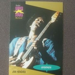 1991 Pro Set Jimmy Hendrix #10 Rock Music Legends Card Musicards Superstars Vintage Collectible ProSet