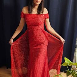 Size 4 Holiday Red Dress