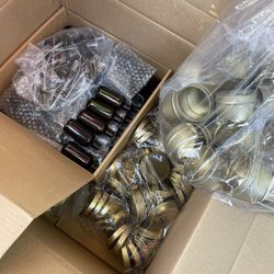 Bag Full Of New Containers For Candle Or Cream