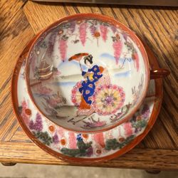 Japanese Teacup And Saucer