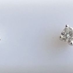 0.20 CTW Moissanite Sterling Silver Stud Earrings