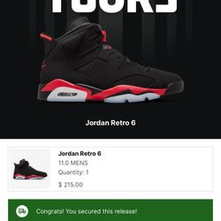 Jordan 6 Infrared Size 11