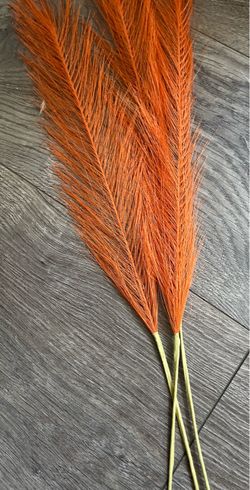 57 Dried Pampas Grass Faux Fur Stems Bundle Set