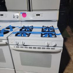 GE 4-burners Gas Stove In White Working Perfectly 4-months Warranty 