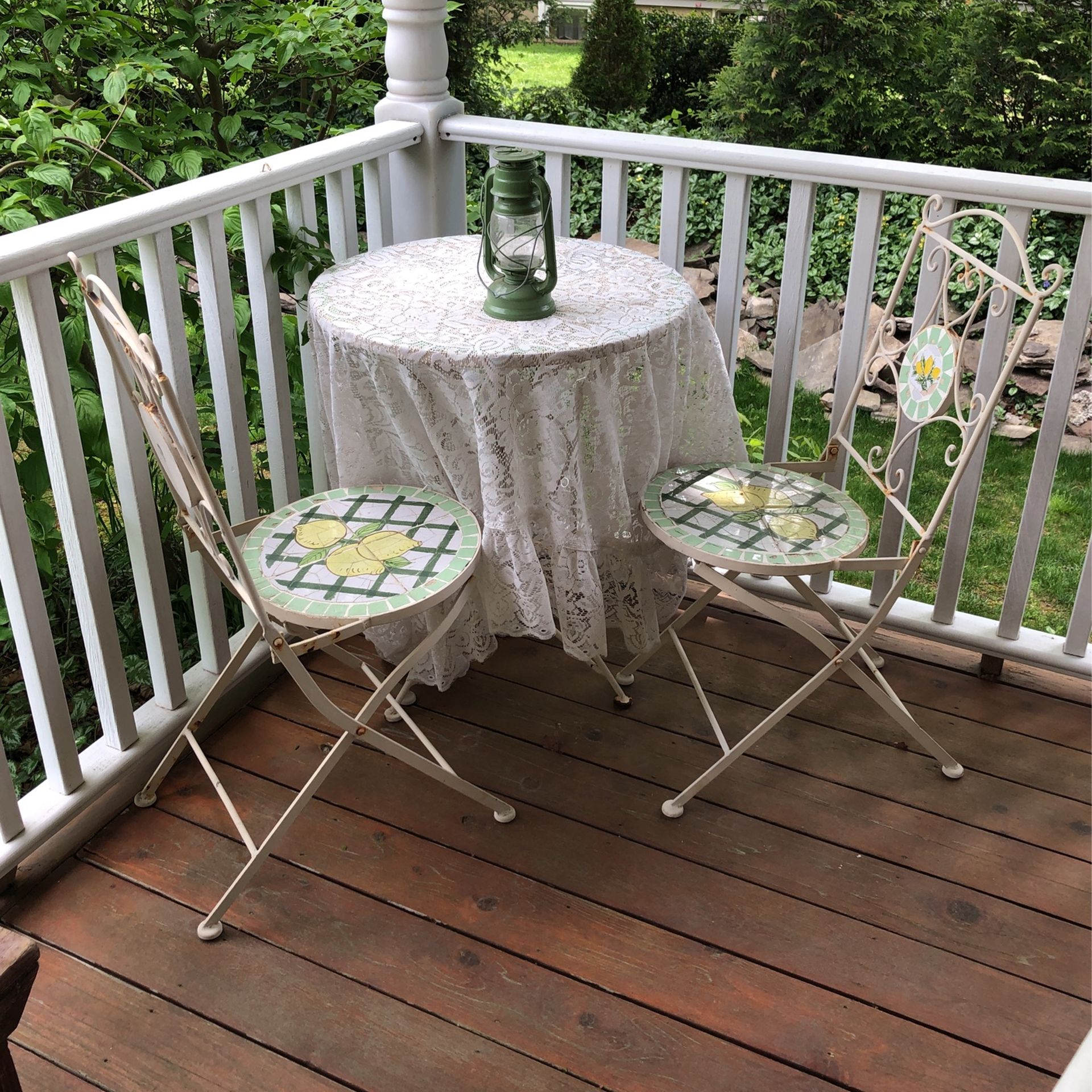 Bistro Table And Chairs Set Wrought Iron