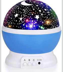 Night Light for Kids, Kids Night Light Nebula 360 Degree Rotation - 4 LED Bulbs 12 Light Color Star Projector Changing with USB Cable, Romantic Gifts 