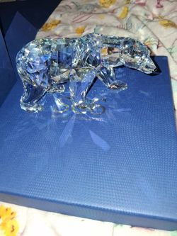 Swarovski crystal polar bear