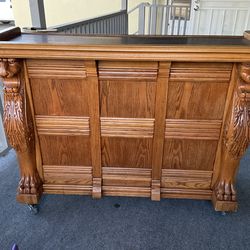 wooden bar