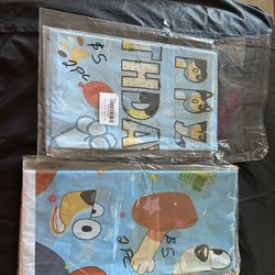 Bluey Party Supplies Tablecloth