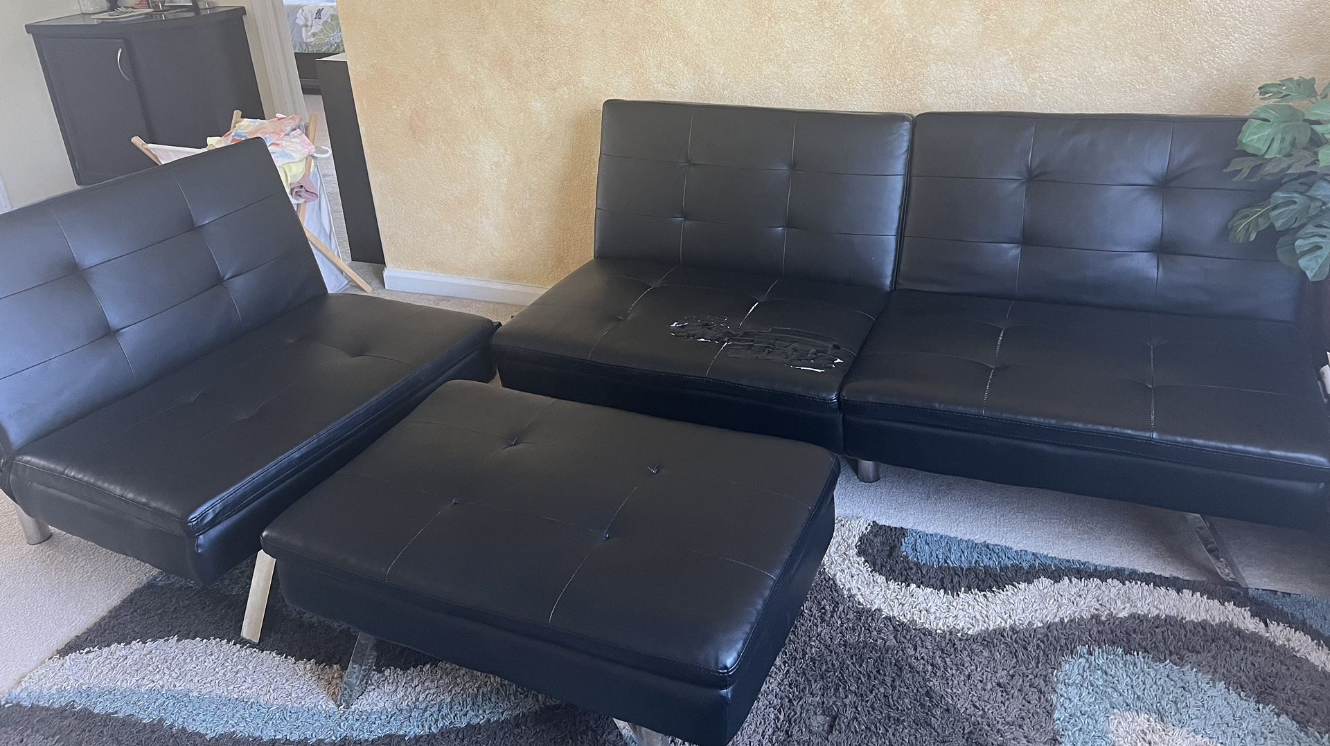 FREE 3 Piece Couch Set, Coverts Into Bed.