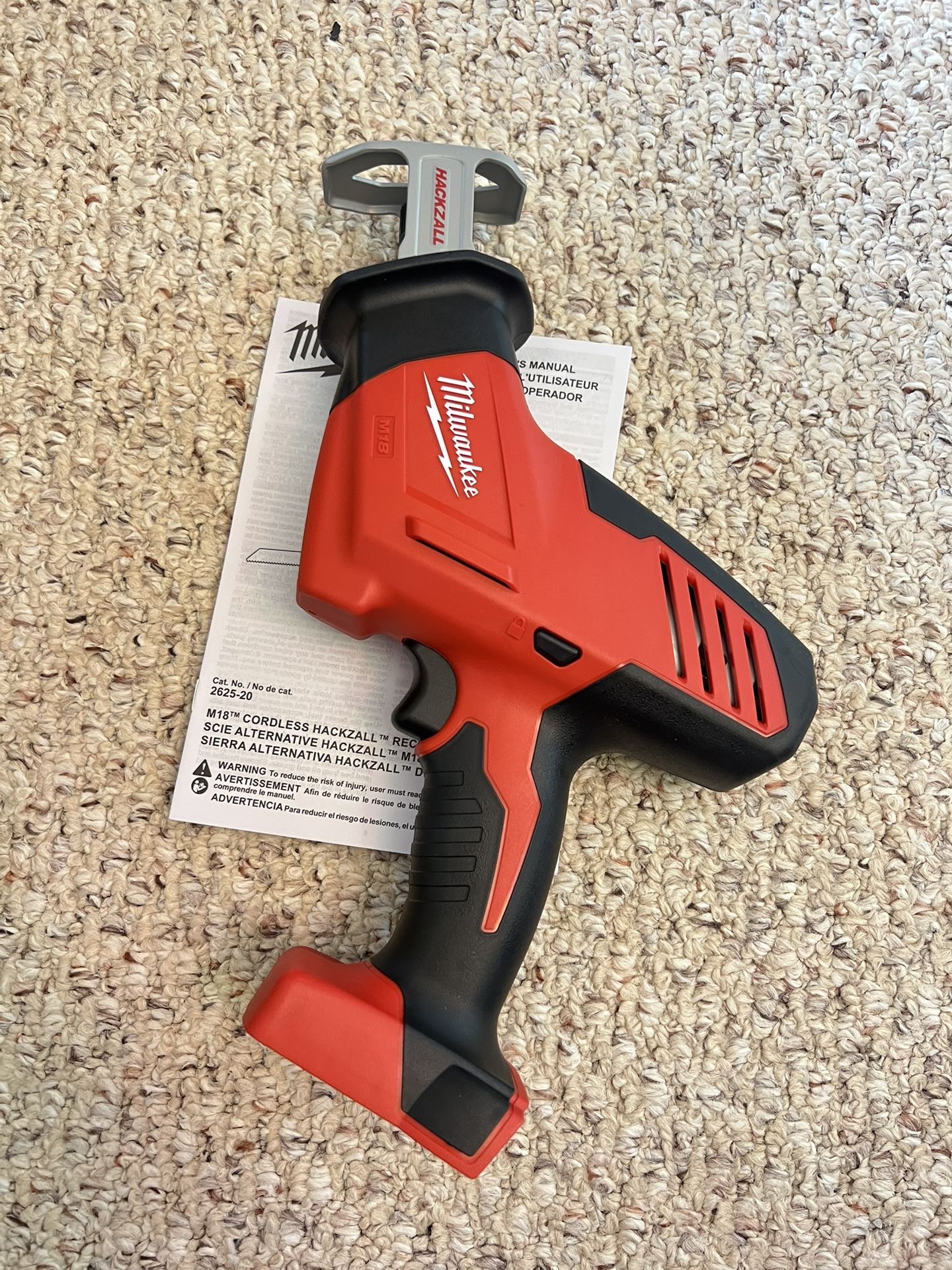 Milwaukee 2625-20 M18 18-Volt Hackzall Reciprocating Saw (Bare Tool)
